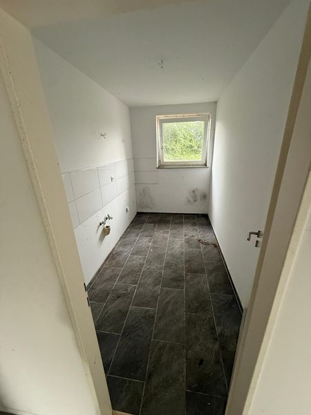 Küche nach der Räumung – besenrein